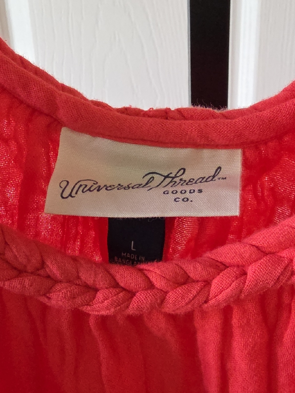 Universal Thread Coral Braided Strap Flowy Tank Top Size Large - Picture 2 of 4